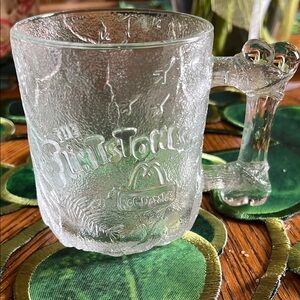 McDonald's Flintstones Glass Mug - Clear